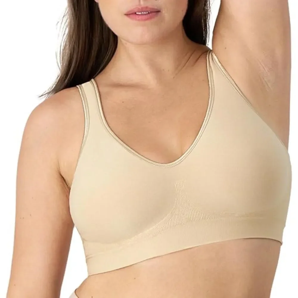 Lot of 2 Bali Cool Comfort Revolution Full Coverage Wireless T-Shirt Bras MEDIUM